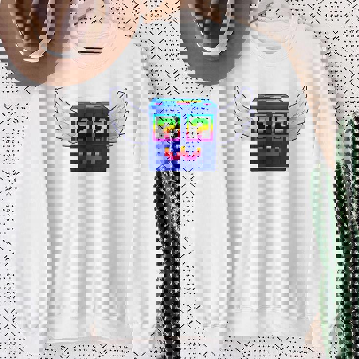 ロックスゲーム内でブレインロットゴッドラッキーブロック4頭脳を盗む スウェットシャツ 年配の女性への贈り物