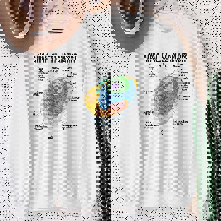 動物細胞の解剖学 生物学者 理科学生 スウェットシャツ 年配の女性への贈り物