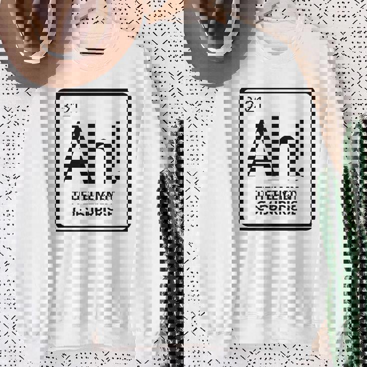 周期表 Ah 驚き元素 化学 科学 駄洒落。 スウェットシャツ 年配の女性への贈り物