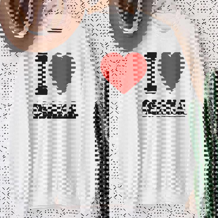 大阪大好き I Love Osaka スウェットシャツ 年配の女性への贈り物