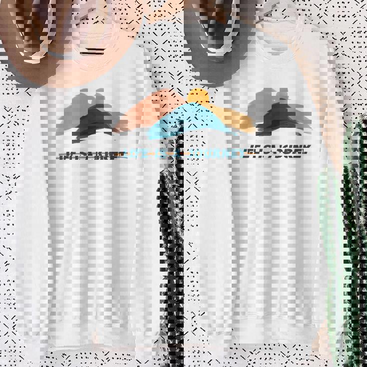 宗教神学 Life Is A Journey 宗教への旅 スウェットシャツ 年配の女性への贈り物