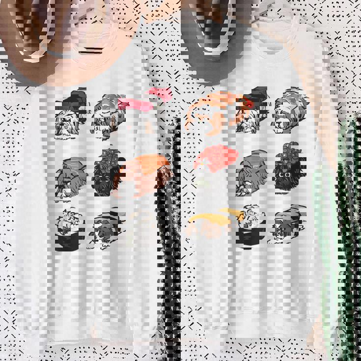 寿司シーズー スウェットシャツ 年配の女性への贈り物