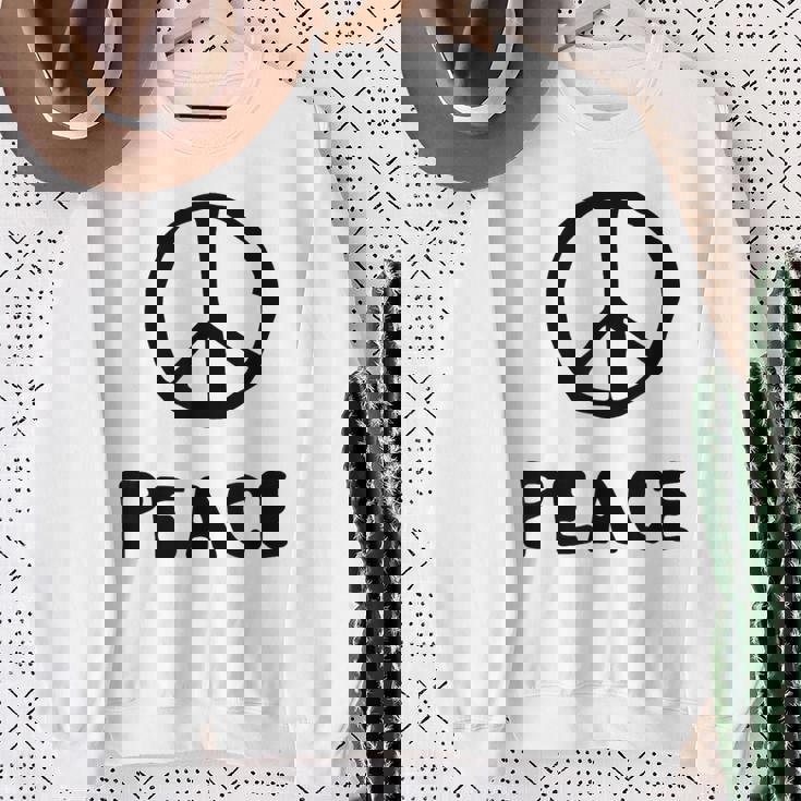 平和の印 平和のシンボル 世界平和 希望 調和 Peaceign World Peaceymbol Hope スウェットシャツ 年配の女性への贈り物