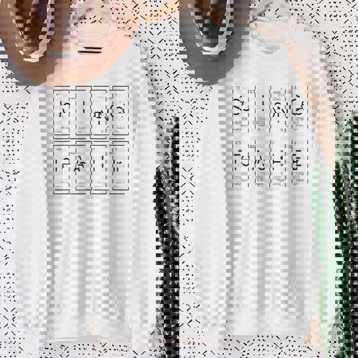 理科 先生 周期表 元素 化学 生物学 スウェットシャツ 年配の女性への贈り物