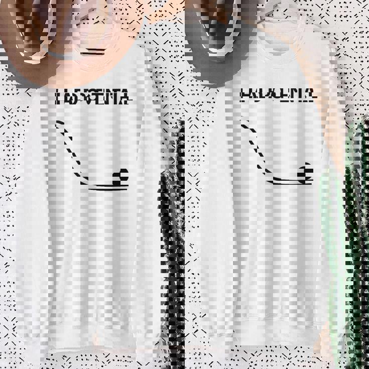 私には面白い物理学の可能性があった スウェットシャツ 年配の女性への贈り物