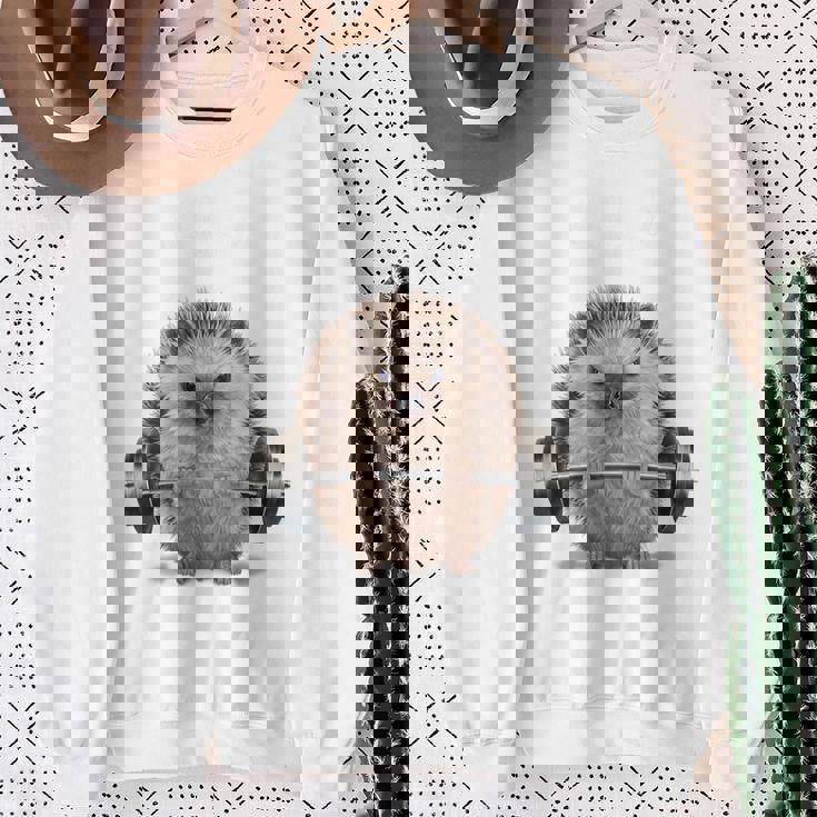 筋トレ ジム やる気がないなら家に帰れ ハリネズミ スウェットシャツ 年配の女性への贈り物