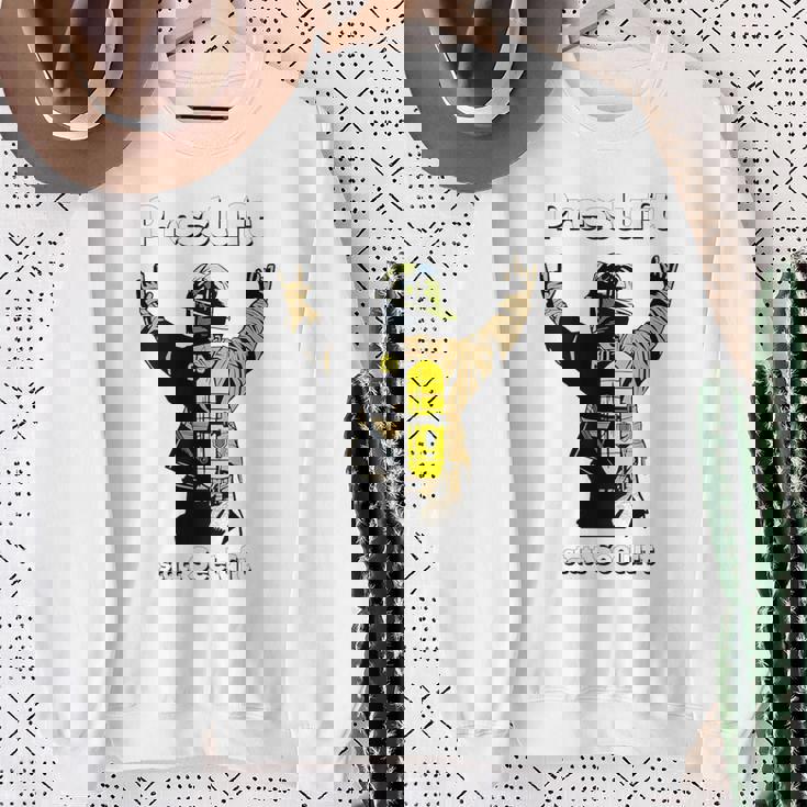 背圧呼吸保護器具 キャリア 消防士 消防隊 スウェットシャツ 年配の女性への贈り物