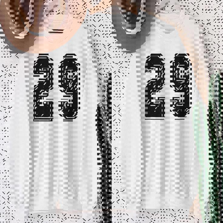 背番号 29 チーム短大スポーツ背番号付きユニフォーム スウェットシャツ 年配の女性への贈り物