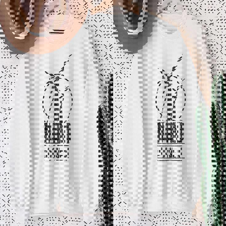 風力発電 風力エネルギー グリーン再生可能タービン 風車 スウェットシャツ 年配の女性への贈り物