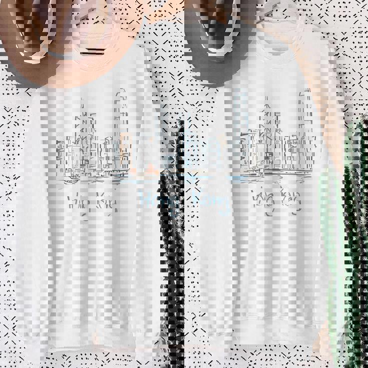 香港旅行 お土産 歴史的都市 ランドマーク ギフト スウェットシャツ 年配の女性への贈り物