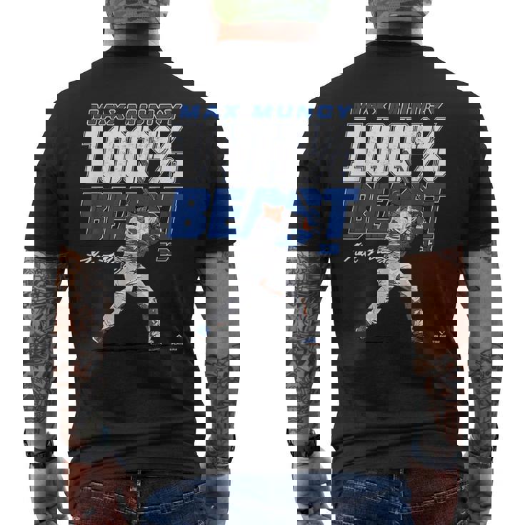 100 Beast Max Muncy Los Angeles Mlbpa メンズTシャツ バックプリント