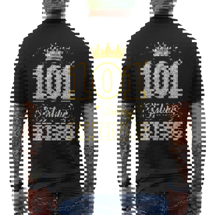 101歳の誕生日王 101歳の誕生日パーティー メンズTシャツ バックプリント