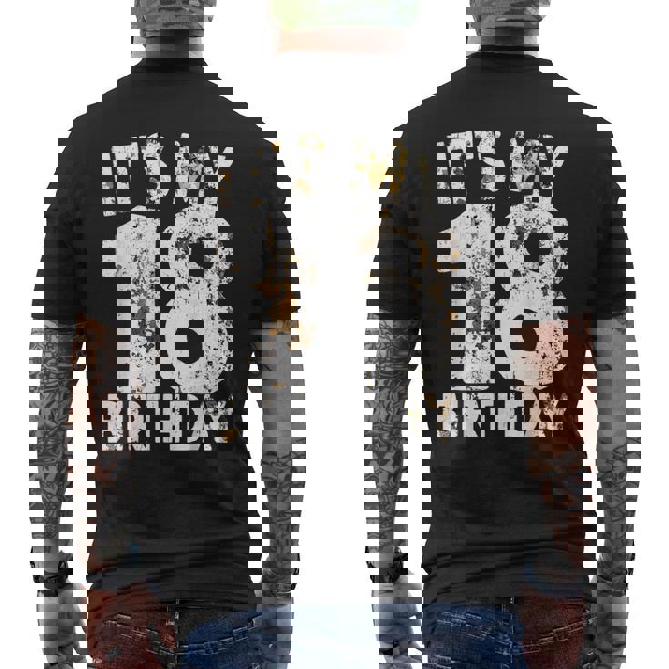 18歳の誕生日 It's My 18歳の誕生日 18歳の誕生日 メンズTシャツ バックプリント
