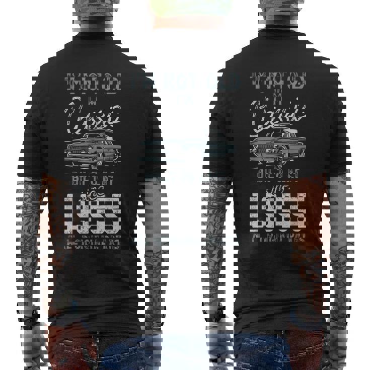 1955年クラシックカー生誕71周年 メンズTシャツ バックプリント