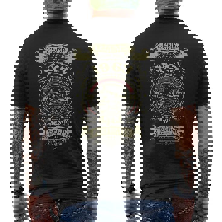 1963年 還暦 バイカー バイク レジェンド 誕生 長袖tシャツ メンズTシャツ バックプリント