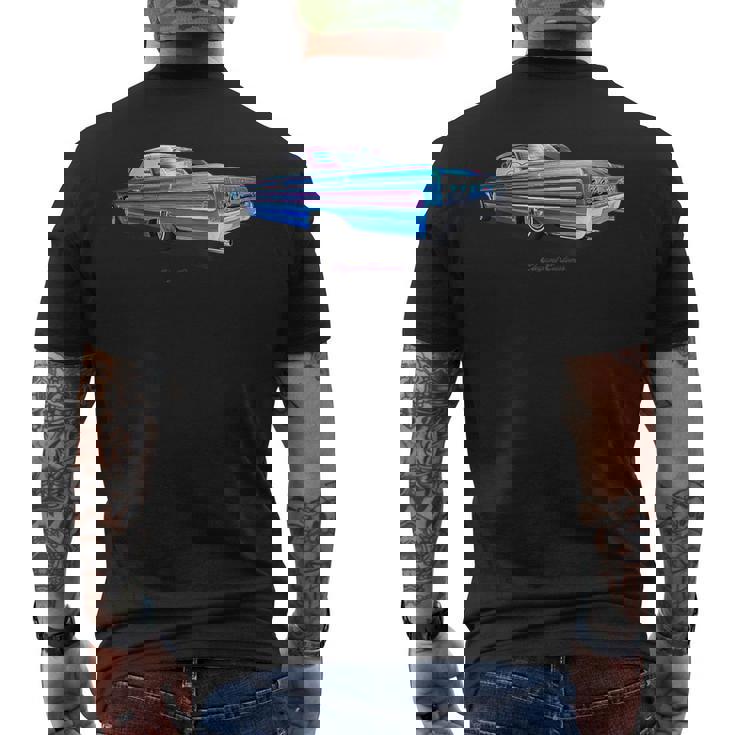 1964 Impala Low Rider Kustom リードそり ホットロッド マッスルカー メンズTシャツ バックプリント