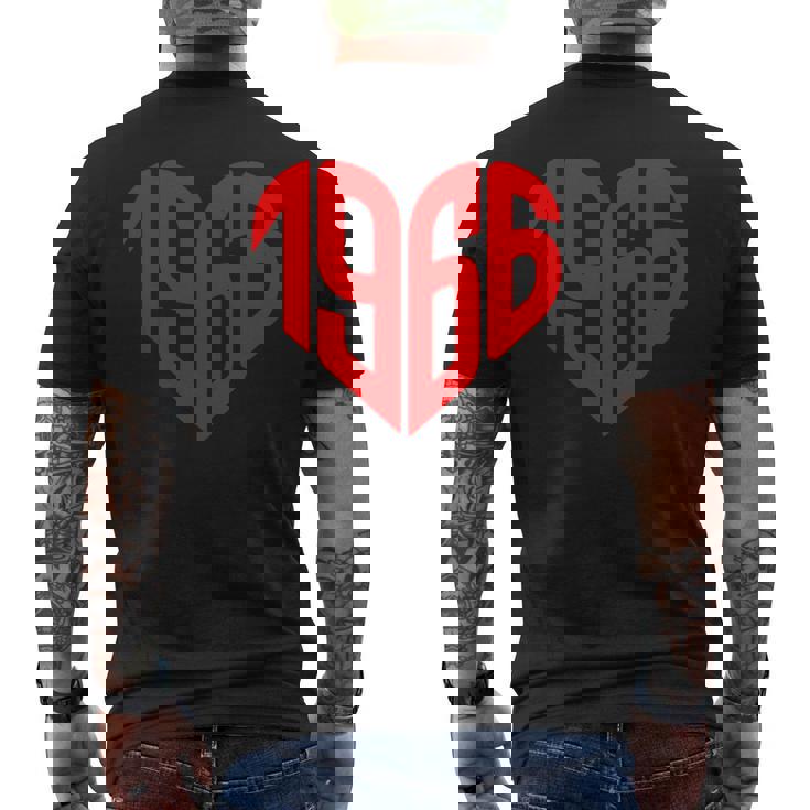 1966 ハート ヴィンテージ 1966年製 ハート型 還暦祝い メンズTシャツ バックプリント