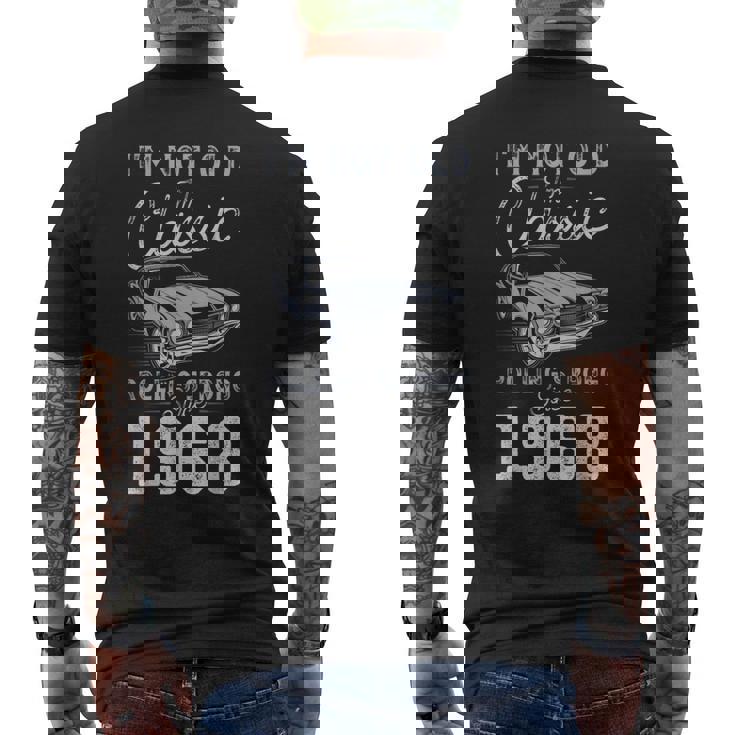 1968年生まれ マッスルカー生誕58周年 メンズTシャツ バックプリント