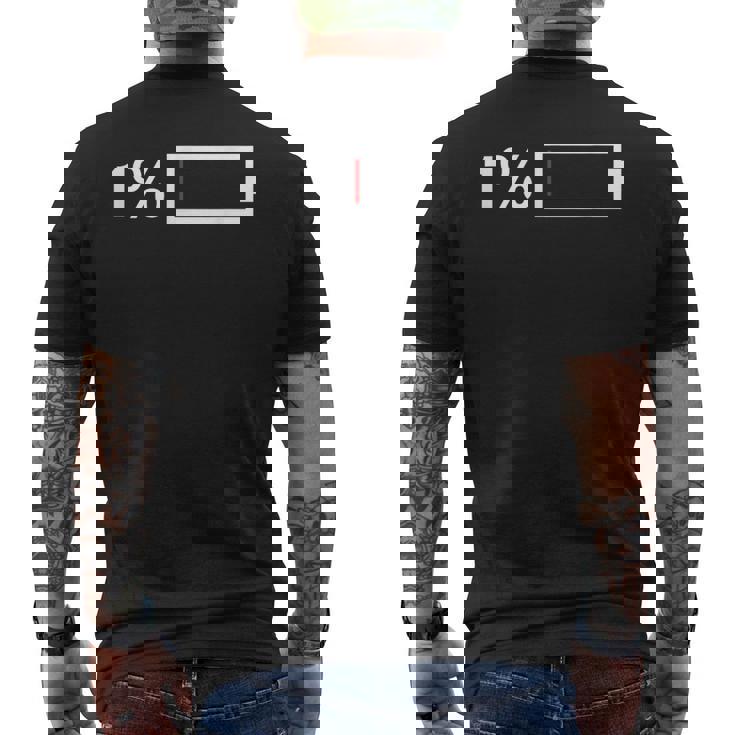 1バッテリーアイコン1。 メンズTシャツ バックプリント