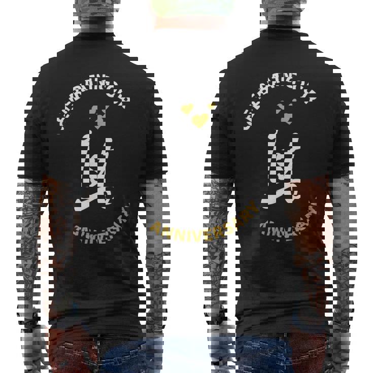 1周年記念1周年記念。 メンズTシャツ バックプリント