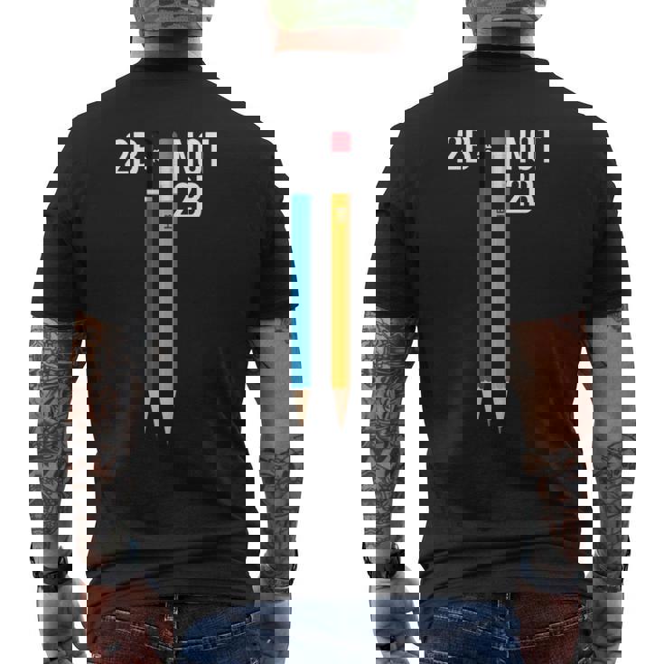 2B Or Not 2B 鉛筆 シェイクスピア ハムレット 引用 面白い 長袖tシャツ メンズTシャツ バックプリント