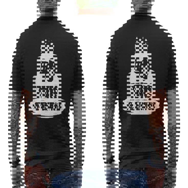 40年のお祝い イベント、記念日、誕生日。 メンズTシャツ バックプリント