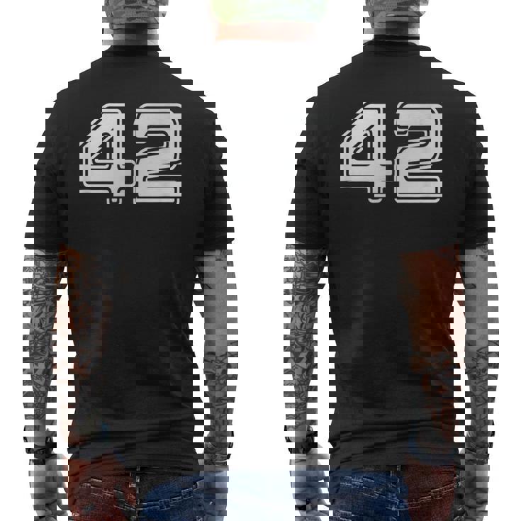 42 宇宙の秘密 メンズTシャツ バックプリント