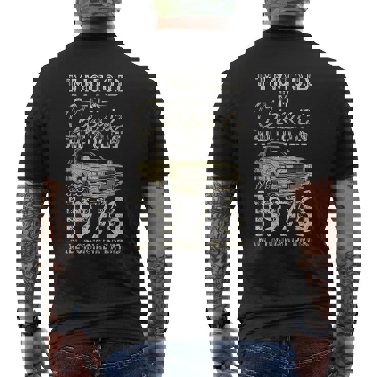 50 歳の誕生日、1976 年以来、クラシックカー、50 歳 メンズTシャツ バックプリント