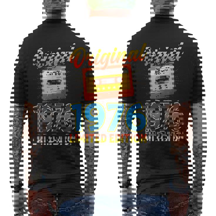 50 歳の誕生日プレゼント男性 1976 年 レトロ ビンテージ テープ メンズTシャツ バックプリント