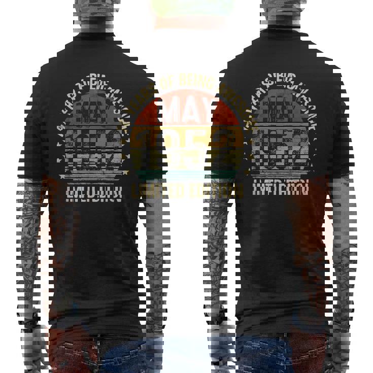 5月の誕生日 Est 1952 限定版 ヴィンテージ 74Th メンズTシャツ バックプリント