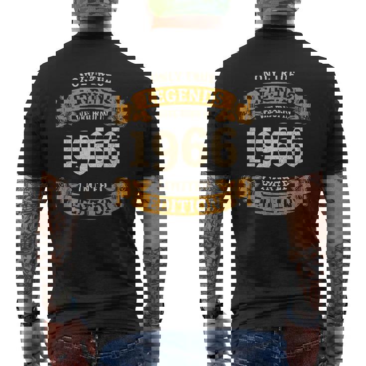 60歳の誕生日 還暦 真のレジェンドは1966年生まれ メンズTシャツ バックプリント