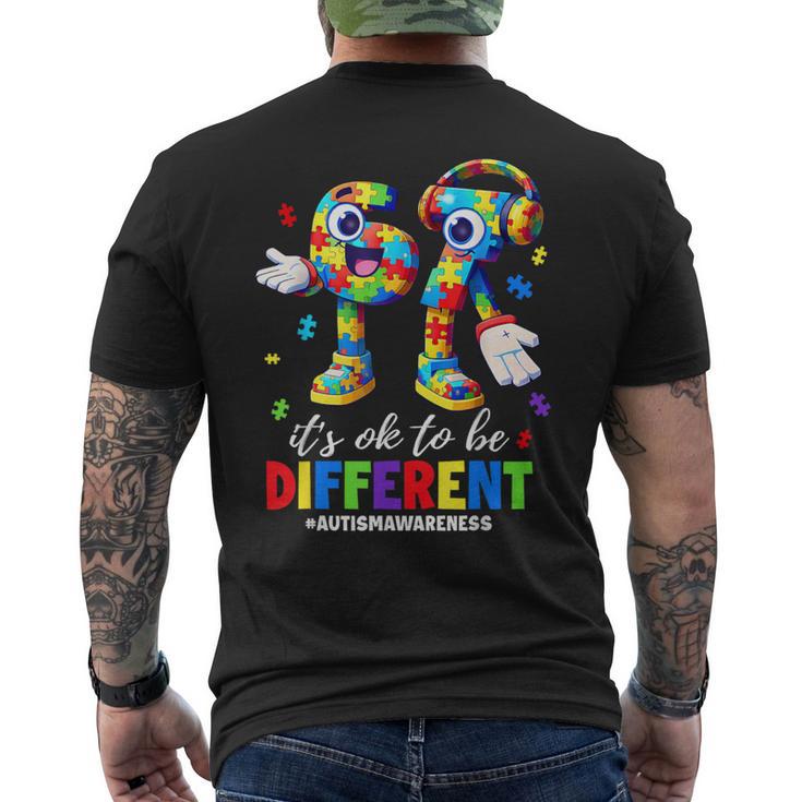 67 Autism Awareness Six Seven Boys Its Ok To Be Different Men's T-shirt ...