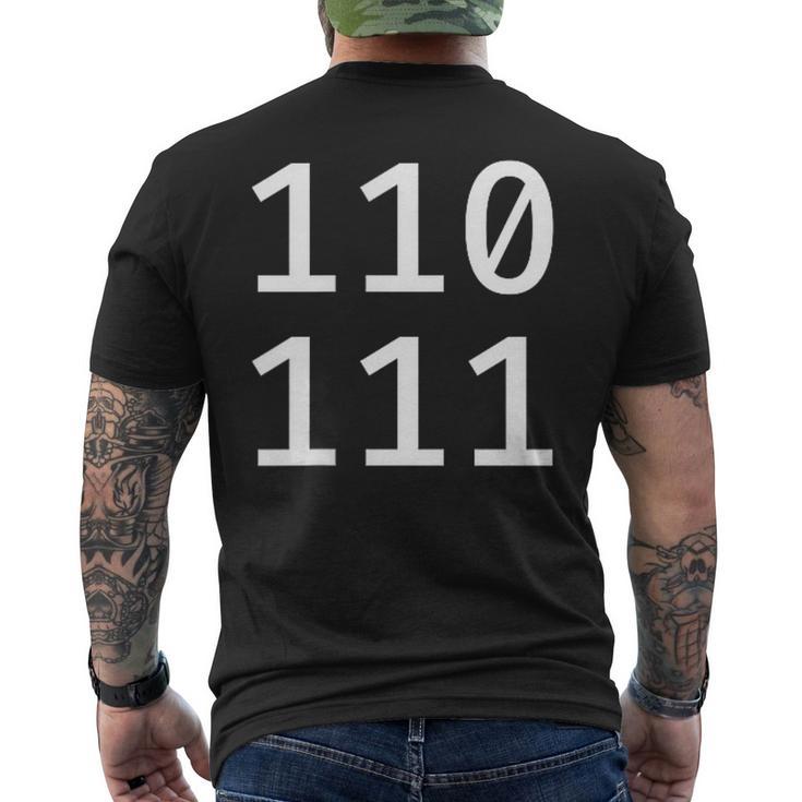 67 Meme Programmer Coder Binary Code Computer Science Men's Back Print ...