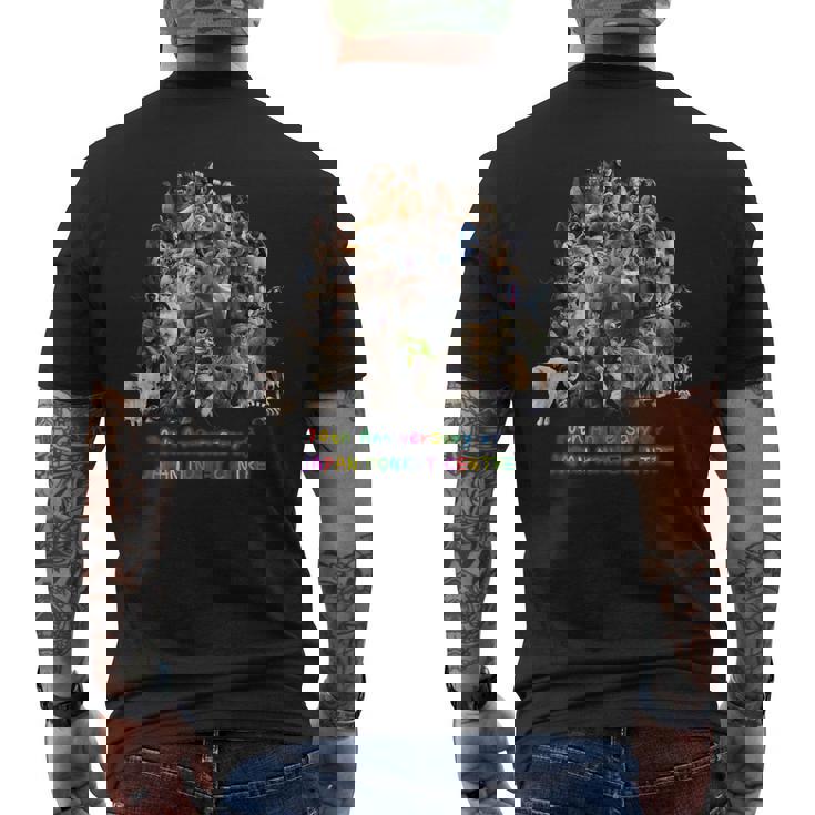 70周年だよ！70頭集合カラー メンズTシャツ バックプリント