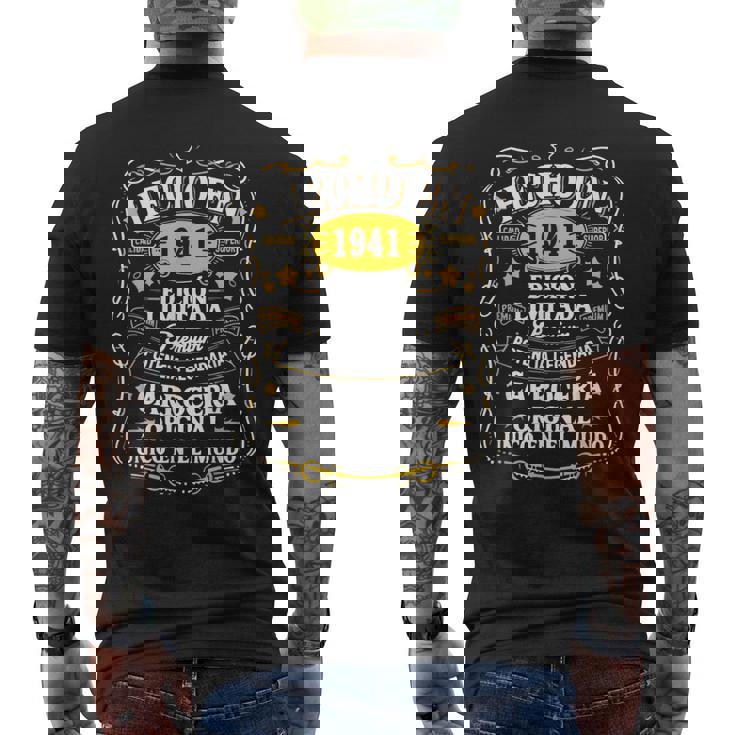 84 Cumpleaños Hombre 84 Años Hecho En 1941 Regalos Camiseta Hombre Estampado Espalda