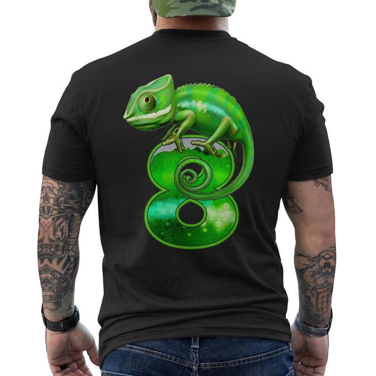 8E Anniversaire Lézard Pour Enfants 8 Ans Caméléon T-shirt imprimé au dos