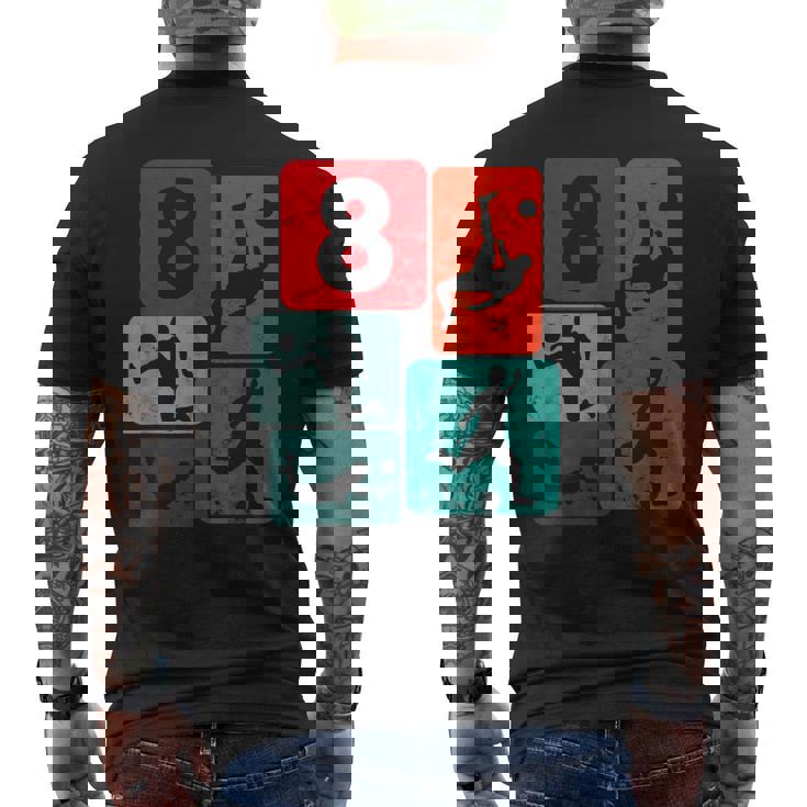 8歳の誕生日サッカー8歳の男の子サッカーサッカー メンズTシャツ バックプリント