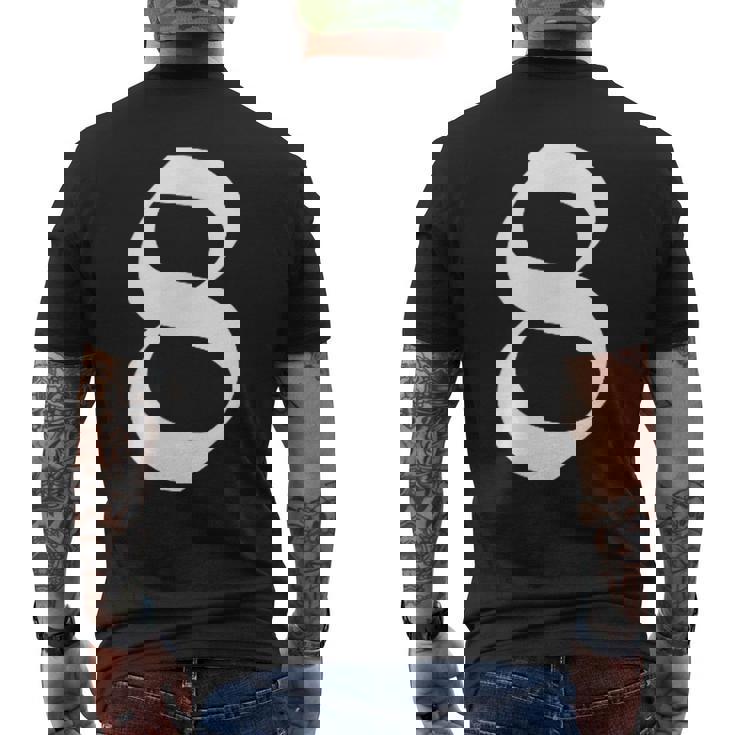 8番目 古英語の中世スタイルの8番 メンズTシャツ バックプリント