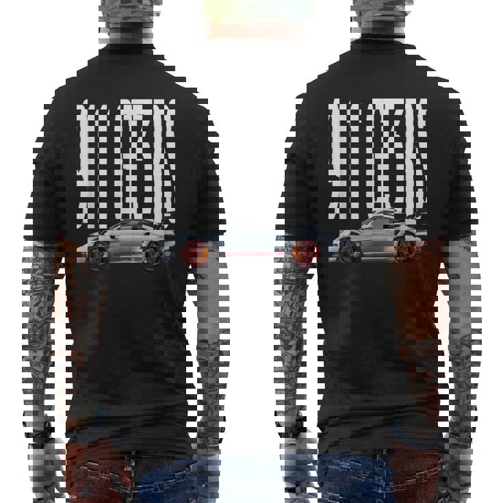 911 Gt3 Rs レーシングカー ヴィンテージ ミームコイン メンズTシャツ バックプリント