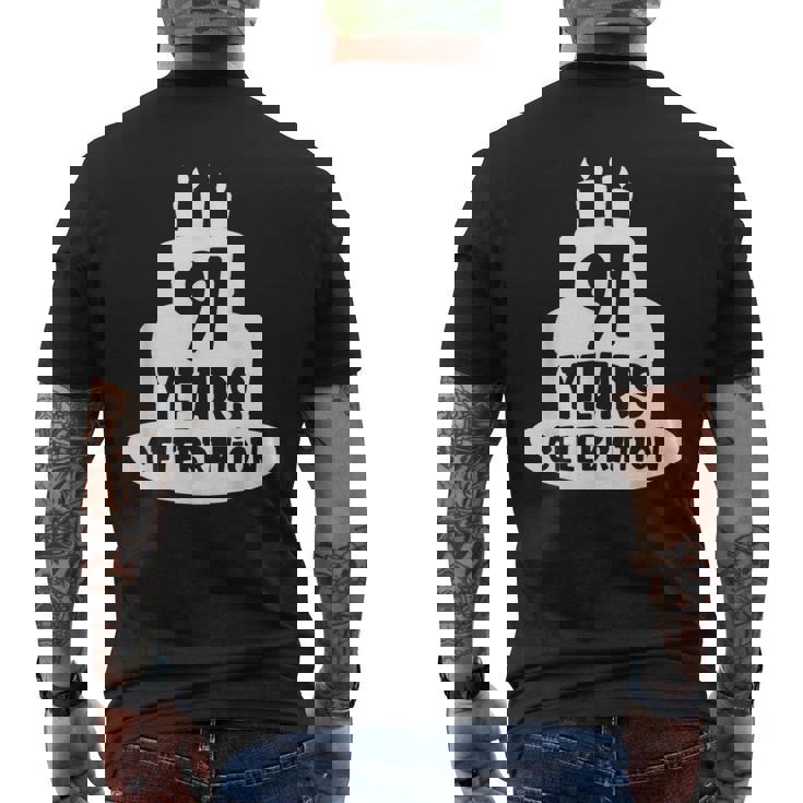 91年のお祝い イベント 記念日 誕生日 メンズTシャツ バックプリント