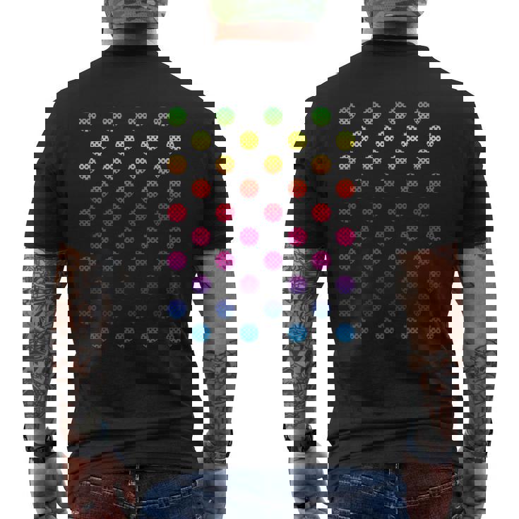 9月15日 ドットデー マルチカラー レインボー 水玉 メンズTシャツ バックプリント