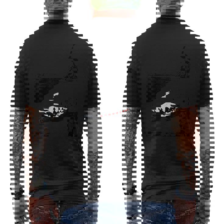 A-10Warthogusa戦闘機ジェットタンクバスターa-10サンダーボルト メンズTシャツ バックプリント