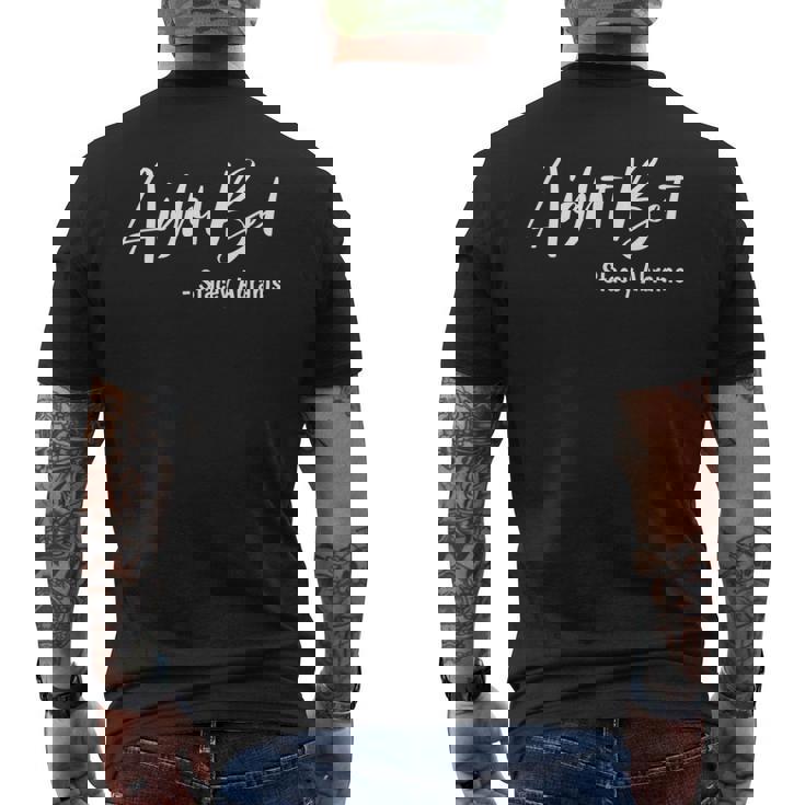 Aight Bet ステイシーエイブラムス メンズTシャツ バックプリント