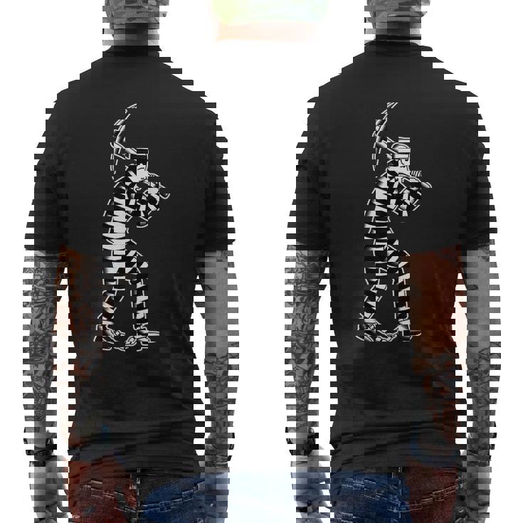 Alcatraz 刑務所 囚人 受刑者 メンズTシャツ バックプリント