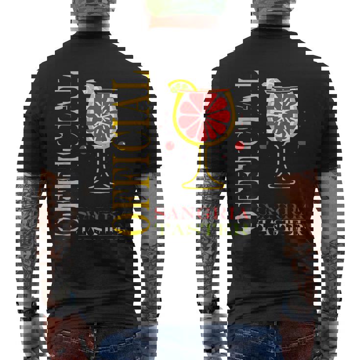 Alcohol Officialangria Taster Drinkangria メンズTシャツ バックプリント