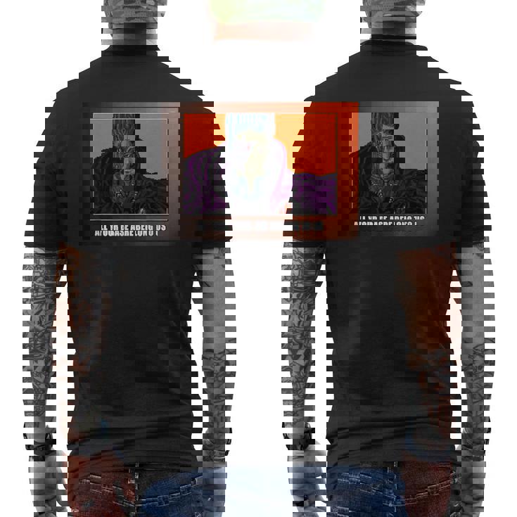 All Your Base Are Belong To Us メンズTシャツ バックプリント