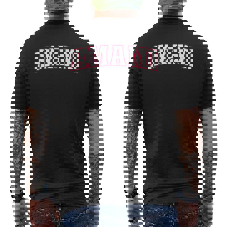 Amami Japan Nihon 日本 奄美 Amami メンズTシャツ バックプリント