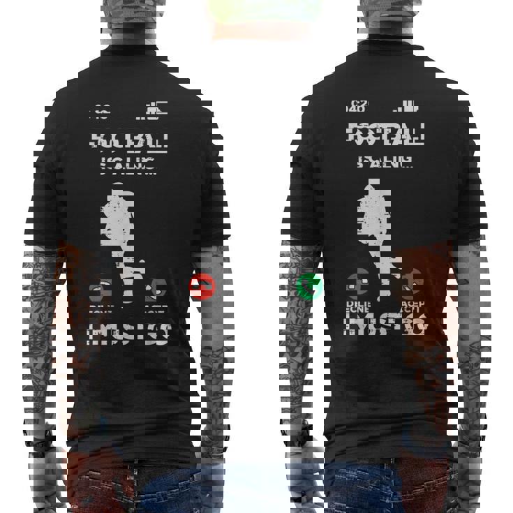 American Football Calling I Must Go ファニーコーチ メンズ レディース メンズTシャツ バックプリント