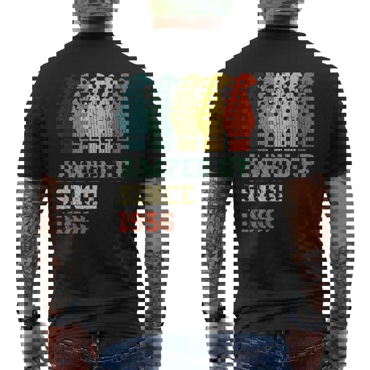 Amped Upince 1956 レトロ 誕生日 ギター 音楽 誕生年 メンズTシャツ バックプリント