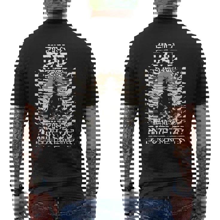 Anime Dad Japan Animeamurai Father Manga Festa Del Papà T-shirt da uomo con stampa posteriore